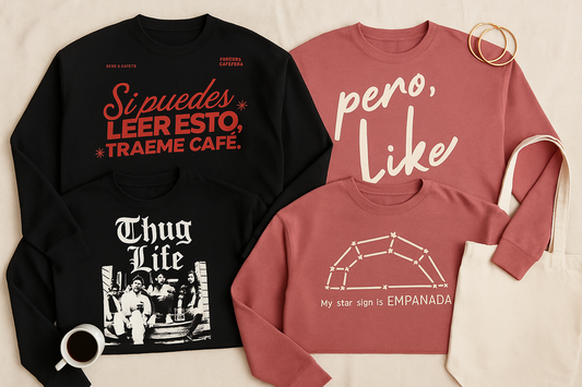 Top Cropped Sweatshirts from Our Latina Clothing Line