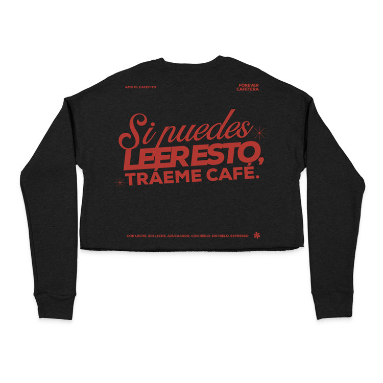 Forever Cafetera Cropped Fleece Sweatshirt