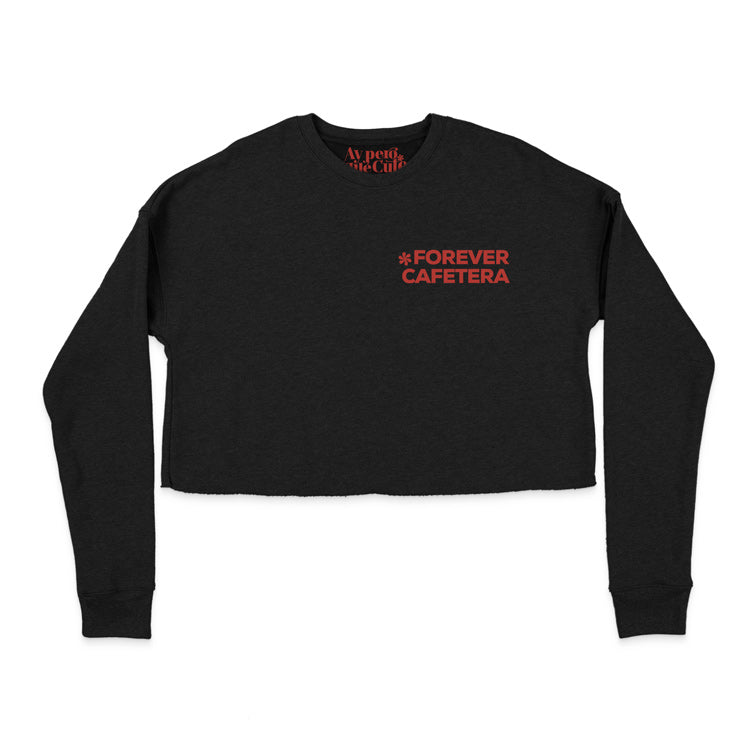 Forever Cafetera Cropped Fleece Sweatshirt