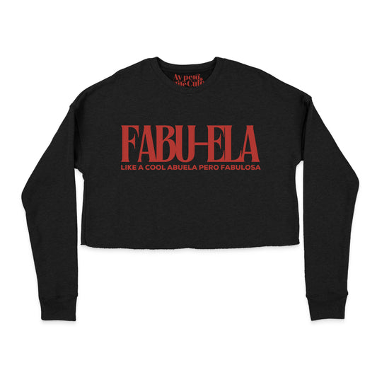 FABU-ELA Cropped Fleece Sweatshirt